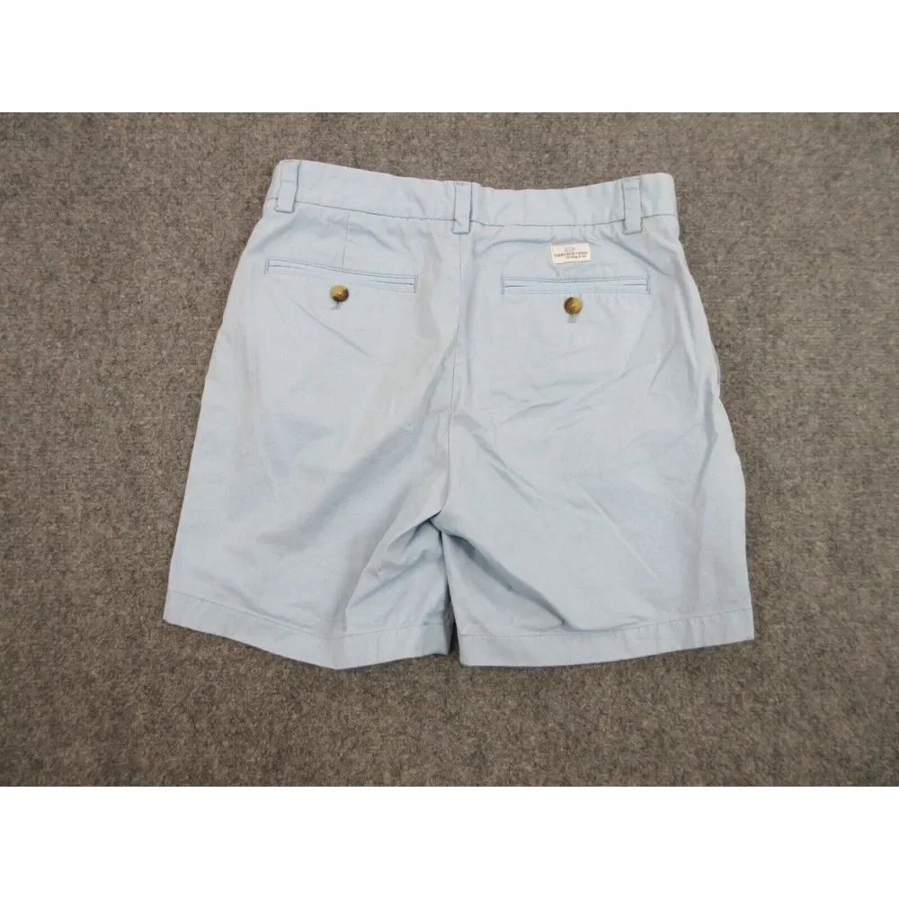 Vineyard Vines Shorts Mens Adult 30‎ Blue Chino Preppy Casual Whale Logo 30X16